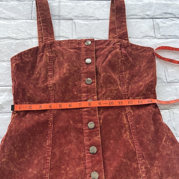Aeropostal buttoned front  corduroy overall dress size small - Picture 14 of 16